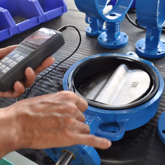 Factory OEM Industrial DN50 Pn16 Di Manual Stainless Steel Wafer Butterfly Valve