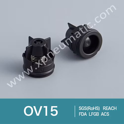 Plastic Non Return Back Flow Preventor Ov15 Half Round Shower Check Valve