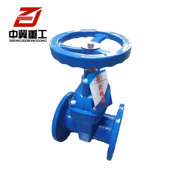 BS4504 GOST DIN F4 Check Water Valve Ductile Iron Resilient Seated Industrial Valve Non-Rising Stem Gate Valve